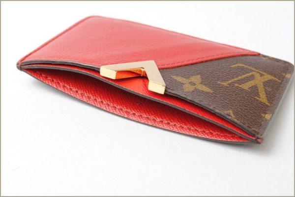 l 18 0033 5 Louis Vuitton Portoculte Card Holder Monogram Red