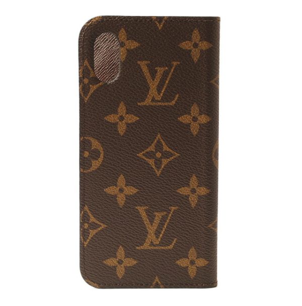 l 18 0041 1 Louis Vuitton iPhone Folio Case Monogram Brown