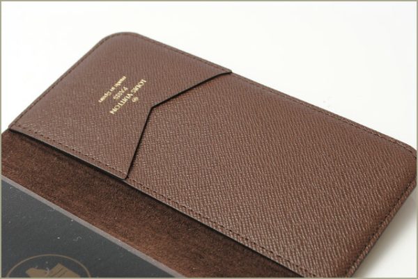 l 18 0041 3 Louis Vuitton iPhone Folio Case Monogram Brown