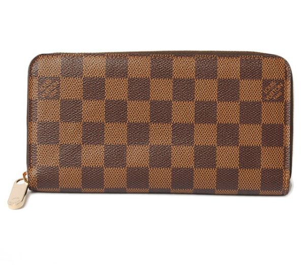 l 18 0047 1 Louis Vuitton Long Wallet Zippy Wallet Damier