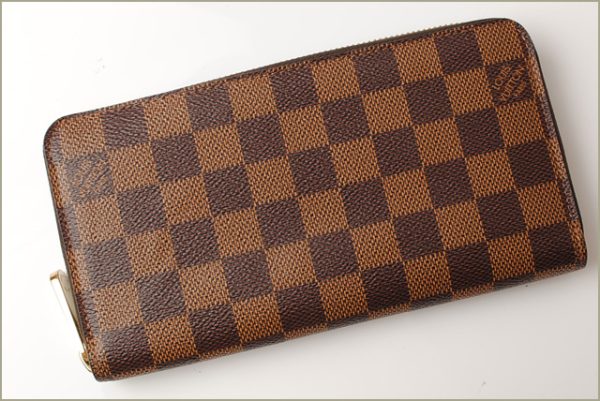 l 18 0047 2 Louis Vuitton Zippy Wallet Long Damier Brown