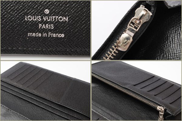 l 18 0053 5 Louis Vuitton Braza Wallet Long Damier Graphite Black