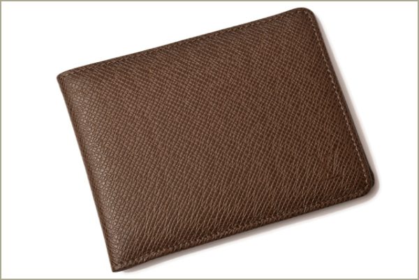 l 18 0058 2 Louis Vuitton Wallet Portefeuille Multiple Taiga Grizzli