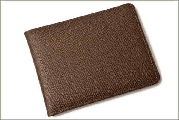 l 18 0058 2 Louis Vuitton Multiple Wallet FTaiga Grizzli Brown