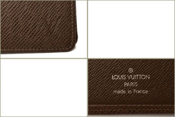 l 18 0058 7 Louis Vuitton Wallet Portefeuille Multiple Taiga Grizzli