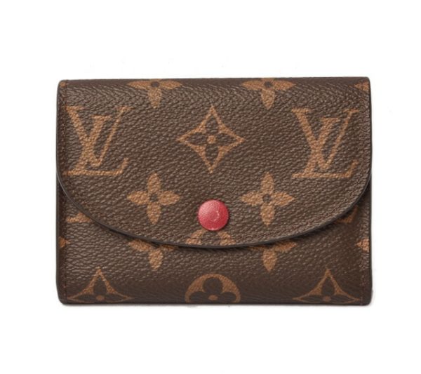 l 18 0059 1 Louis Vuitton Rosali Mini Wallet Monogram Fuchsia Pink