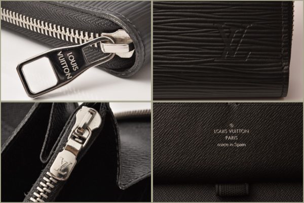 l 18 0060 4 Louis Vuitton Zippy Organizer Wallet Long Epi Black