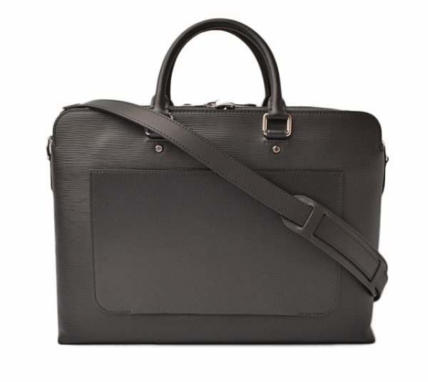 l 18 0061 1 Louis Vuitton Epi Brooks Briefcase Noir Black