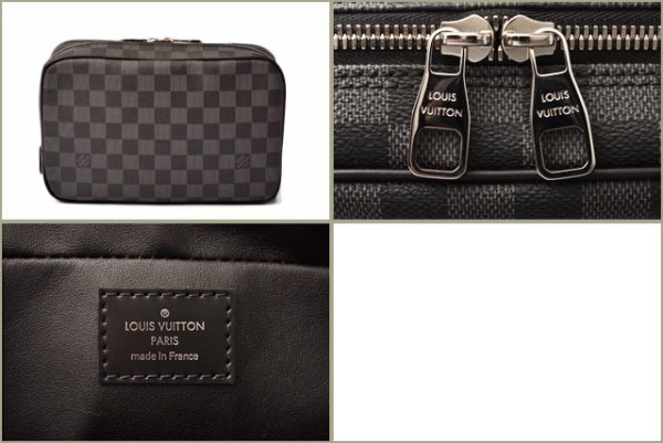 l 18 0069 7 Louis Vuitton Truth Toilette GM Pouch Damier Graphite Black