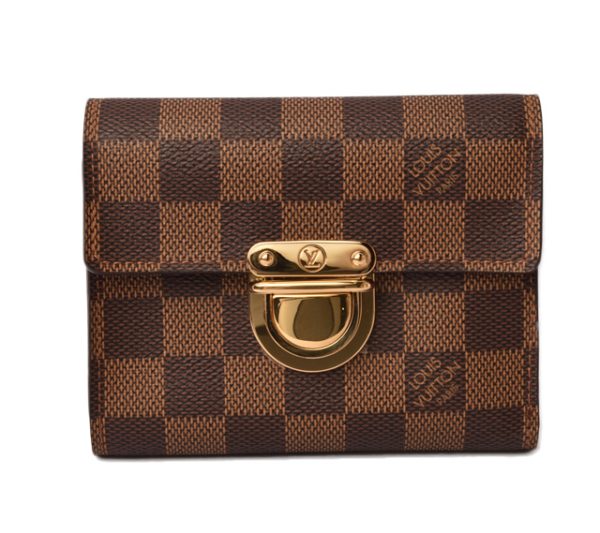 l 18 0079 1 Louis Vuitton Koala Wallet FDamier BrownRed