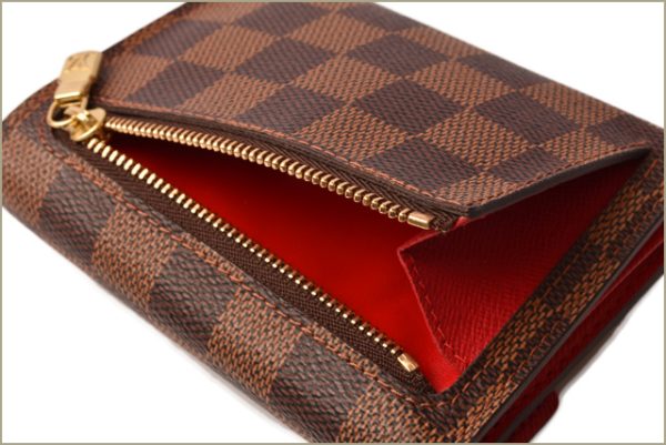 l 18 0079 3 Louis Vuitton Koala Wallet FDamier BrownRed