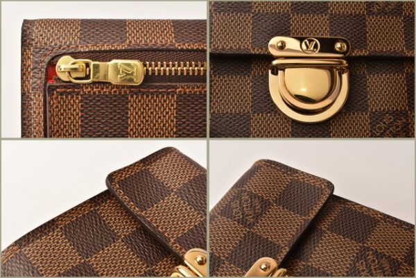 l 18 0079 4 Louis Vuitton Koala Wallet FDamier BrownRed