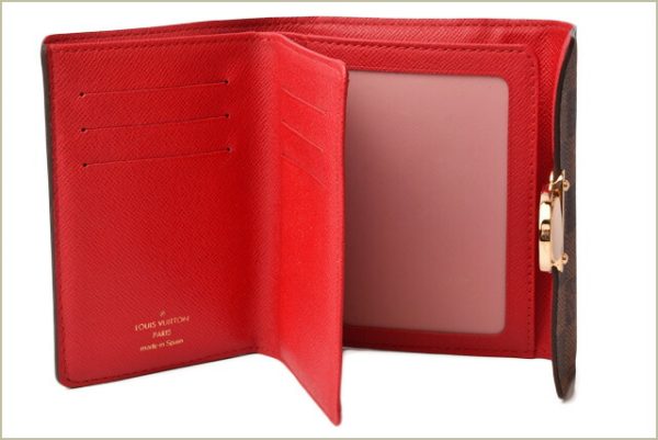 l 18 0079 5 Louis Vuitton Koala Wallet FDamier BrownRed