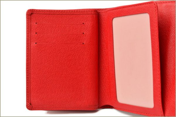 l 18 0079 8 Louis Vuitton Koala Wallet FDamier BrownRed