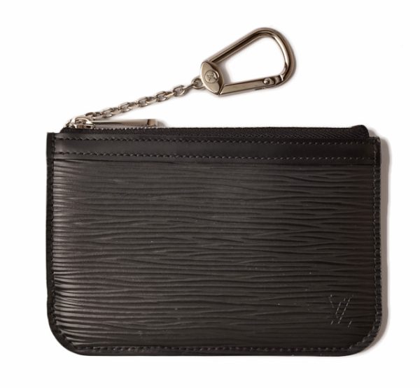 l 18 0080 1 Louis Vuitton Epi Noir Coin and Key Case