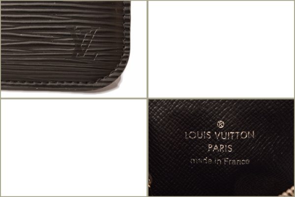 l 18 0080 6 Louis Vuitton Epi Noir Coin and Key Case