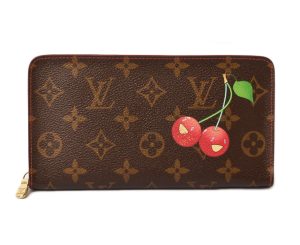 l 18 0081 1 Louis Vuitton Cherry Portomone Wallet Monogram Brown