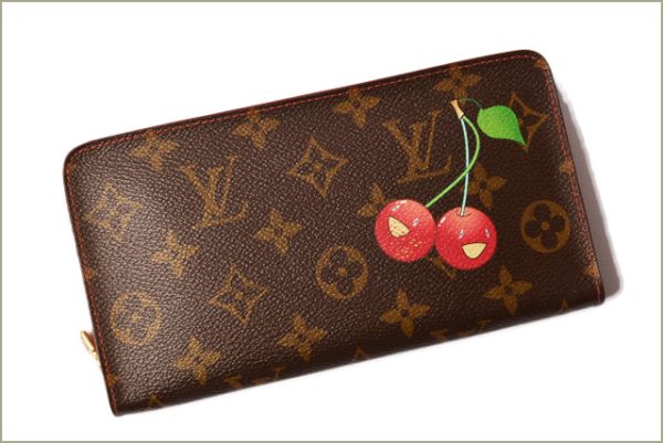 l 18 0081 2 Louis Vuitton Monogram Cherry Zippy Wallet