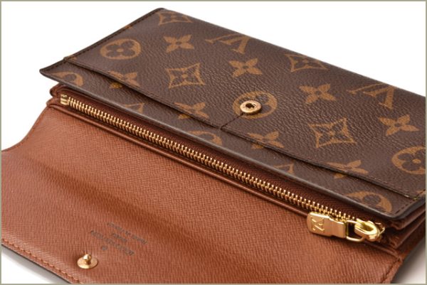 l 18 0082 7 Louis Vuitton Sala Wallet Long Monogram Brown