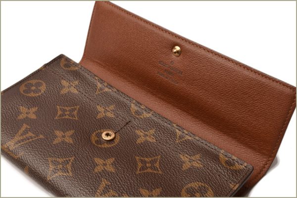 l 18 0082 8 Louis Vuitton Sala Wallet Long Monogram Brown