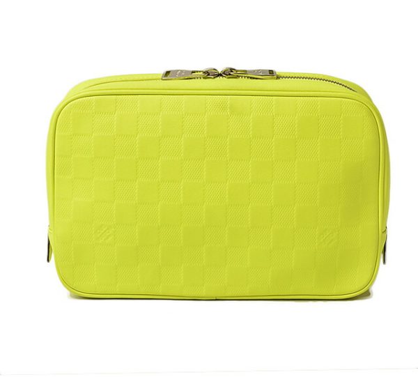 l 18 0085 1 Louis Vuitton Truth Toilette GM Pouch Damier Infini Jaune