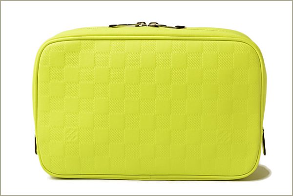 l 18 0085 3 Louis Vuitton Truth Toilette GM Pouch Damier Infini Jaune