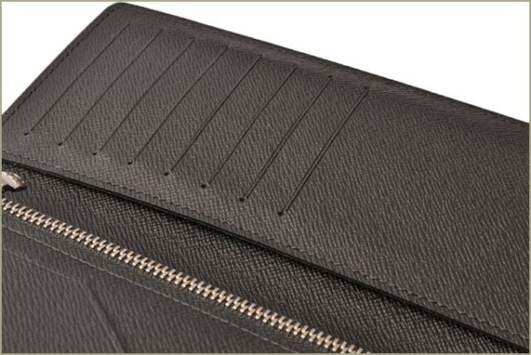 l 18 0088 6 Louis Vuitton Braza Wallet Long Damier Graphite Black