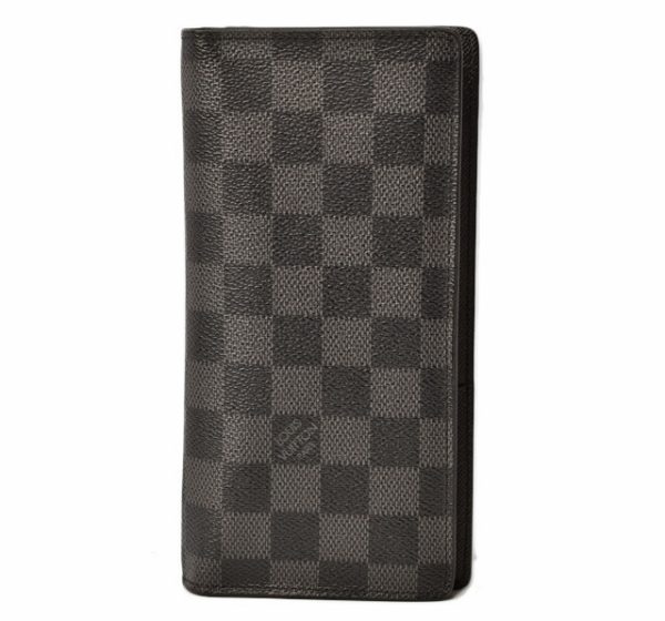 l 18 0089 1 Louis Vuitton Portefeuille Braza Wallet Damier Graphite Wallet