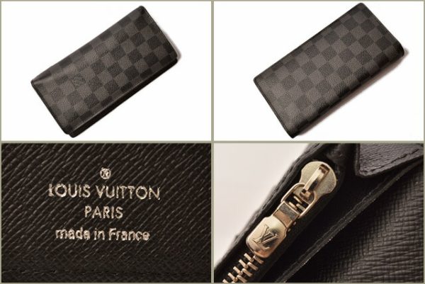 l 18 0089 3 Louis Vuitton Portefeuille Braza Wallet Damier Graphite Wallet