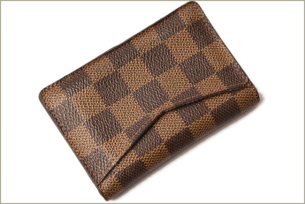 l 18 0091 3 Louis Vuitton Pocket Organizer Card Case Damier Graphite Case