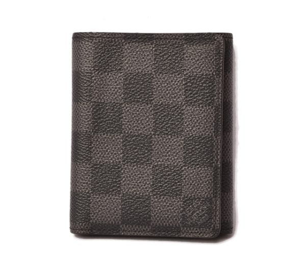 l 18 0092 1 Louis Vuitton Wallet Card Case Damier Graphite Case