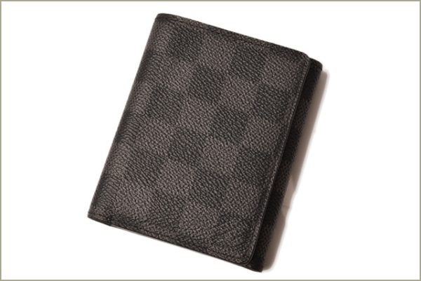 l 18 0092 2 Louis Vuitton Wallet Card Case Damier Graphite Case