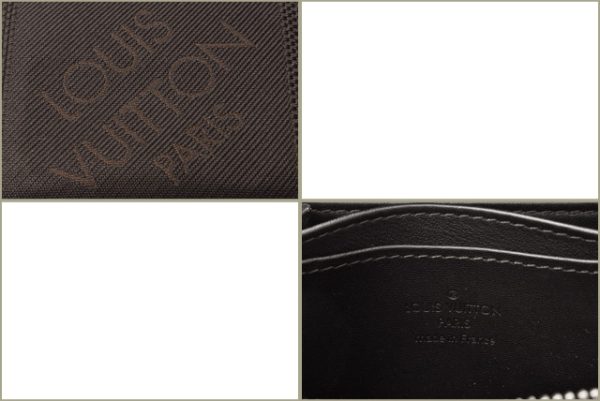 l 18 0095 7 Louis Vuitton Zippy Coin Mini Wallet Damier Jean Black