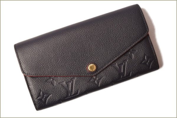 l 18 0099 2 Louis Vuitton Sarah Wallet Long Monogram Empreinte Red