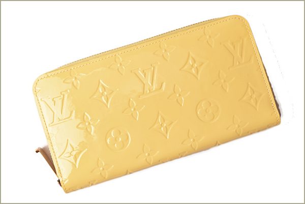 l 18 0100 2 Louis Vuitton Zippy Wallet Long Vernis Yellow