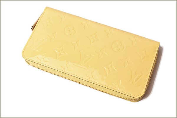 l 18 0100 3 Louis Vuitton Zippy Wallet Long Vernis Yellow