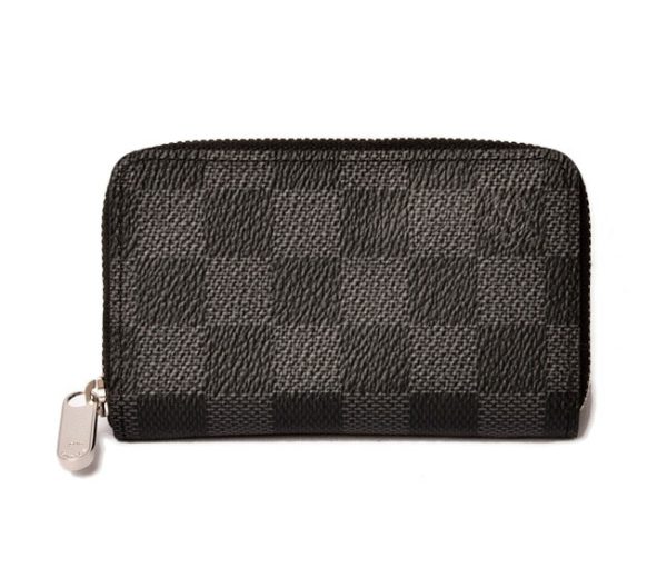 l 18 0103 1 Louis Vuitton Zippy Coin Mini Wallet Damier Graphite