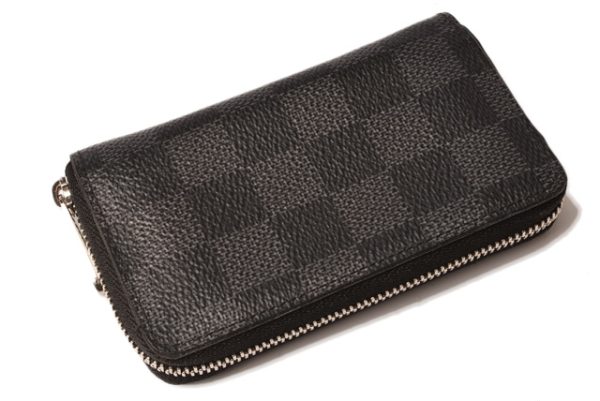 l 18 0105 3 Louis Vuitton Mini Wallet Zippy Coin Damier Graphite