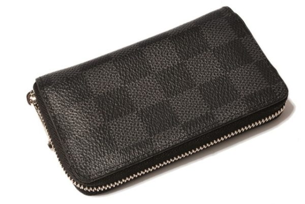 l 18 0105 3 Louis Vuitton Zippy Coin Mini Wallet Damier Graphite