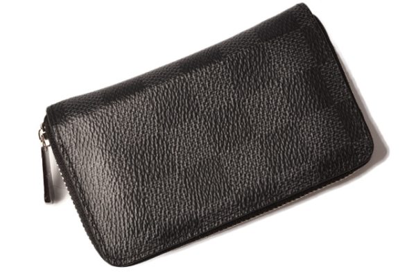 l 18 0105 5 Louis Vuitton Mini Wallet Zippy Coin Damier Graphite