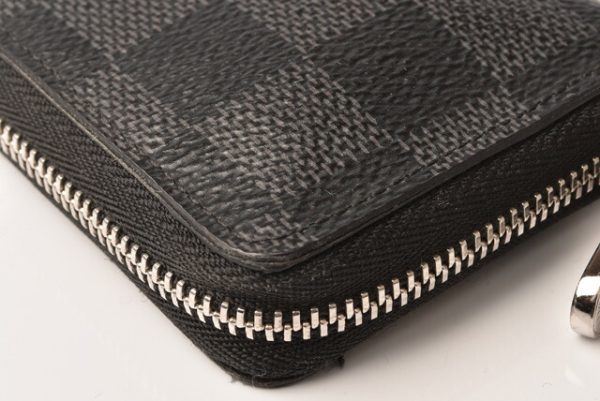 l 18 0105 6 Louis Vuitton Zippy Coin Mini Wallet Damier Graphite