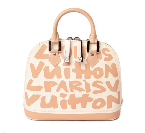 l 18 0106 1 Louis Vuitton Alma MM Handbag Monogram Graffiti