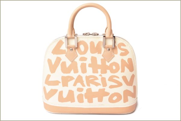 l 18 0106 3 Louis Vuitton Alma MM Handbag Monogram Graffiti