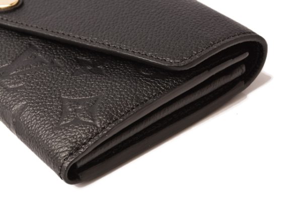 l 18 0109 4 Louis Vuitton Sarah Wallet Long Monogram Empreinte Noir