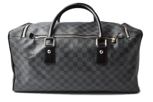 l 19 0001 4 Louis Vuitton Roadster 50 Bag Damier Graphite Black