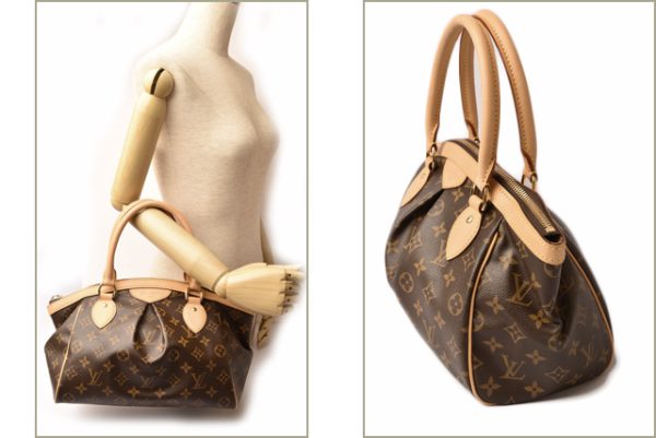 l 19 0013 2 Louis Vuitton Tivoli PM Tote Bag Monogram Brown