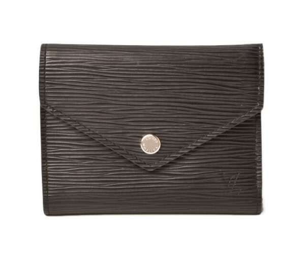 l 19 0023 1 Louis Vuitton Portefeuille Victorine Mini Wallet Epi Noir Wallet