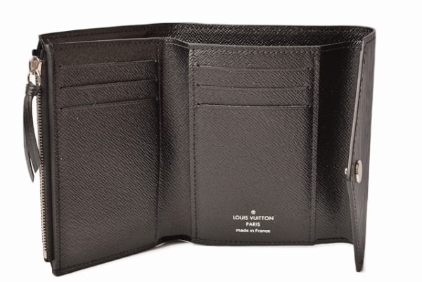 l 19 0023 4 Louis Vuitton Victorine Wallet Mini Epi Black