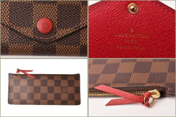 l 19 0030 9 Louis Vuitton Portefeuille Josephine Damier Wallet