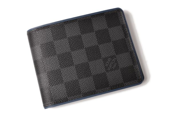 l 19 0040 2 Louis Vuitton Multiple Wallet Damier Graphite Neon Black